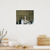 Poster le commentaire d'Abraham Lincoln sur le caractère (Cuisine)