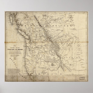 Poster Le commerce de fourrure de baie de Hudson de