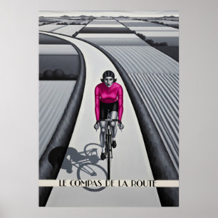 POSTER LE COMPAS DE LA ROUTE