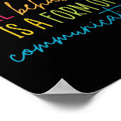 Poster Le Comportement De sensibilisation sur l'autisme E (Coin)