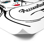 Poster Le Comptable Rosie Le Riveter Pin Up (Coin)