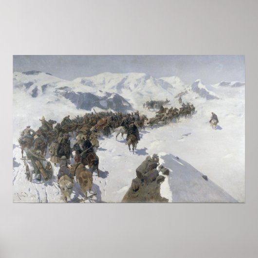 Poster Le comte Argutinsky traverse la chaîne caucasienne (Devant)