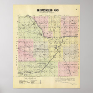 Poster Le comté de Howard, Nébraska