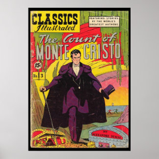 Poster Le Comte de Monte Cristo Alexandre Dumas Bande Des