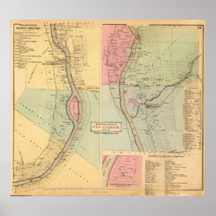 Poster Le comté de Venango Pennsylvanie, crique le comt