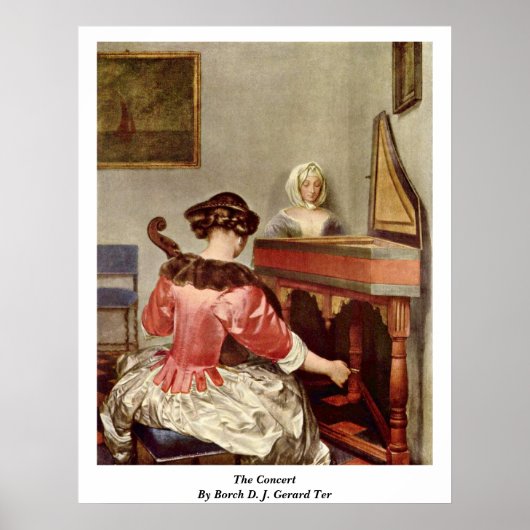 Poster Le Concert De Borch D. J. Gerard Ter (Devant)
