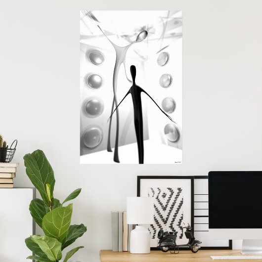 Poster Le Confiné (Bureau à domicile)