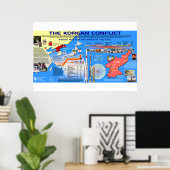Poster Le conflit coréen (Bureau à domicile)