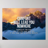 Poster Le Confort Ne Vous Menera nulle part (Devant)