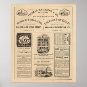 Poster Le Connecticut avec des parties de New York