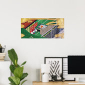 Poster Le Conte de Genji, Tawaraya Sotatsu (Bureau à domicile)