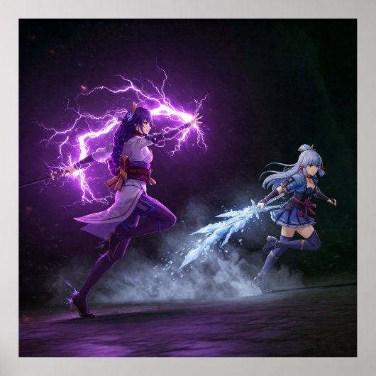 Poster Le contraste de Genshin (Devant)