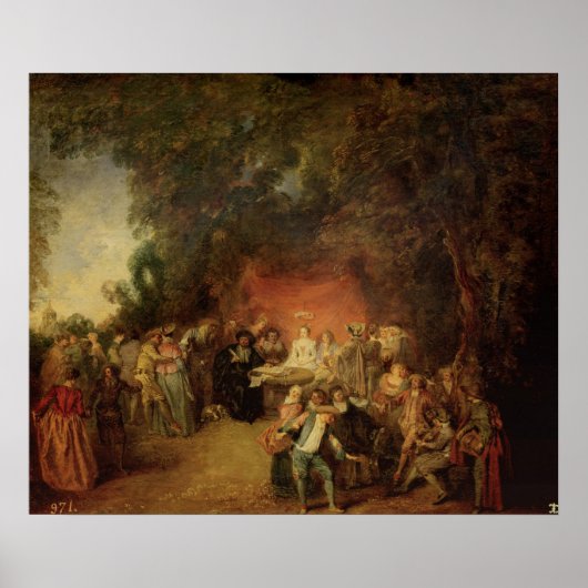 Poster Le contrat de mariage, c.1712-13 (Devant)