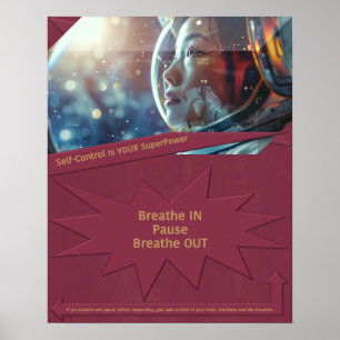 Poster Le contrôle de soi est votre superpuissance