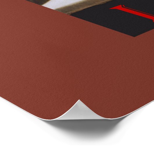 Poster Le Conversation Noir Laverie (Coin)