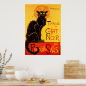 Poster Le Conversation Noir Le Chat Noir Art Nouveau Vint (Cuisine)