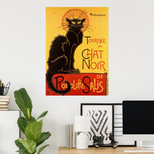 Poster Le Conversation Noir Le Chat Noir Art Nouveau Vint (Bureau à domicile)