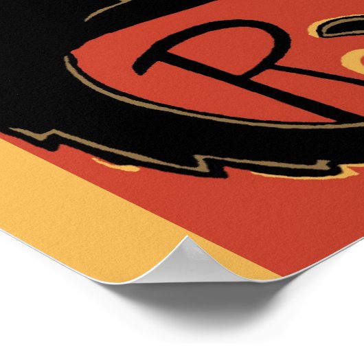 Poster Le Conversation Noir par Steinlen (Coin)