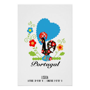 Poster Le coq portugais