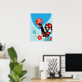 Poster Le coq portugais de Barcelos (Bureau à domicile)