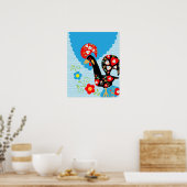 Poster Le coq portugais de Barcelos (Cuisine)
