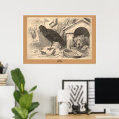 Poster Le Corbeau commun (Bureau à domicile)
