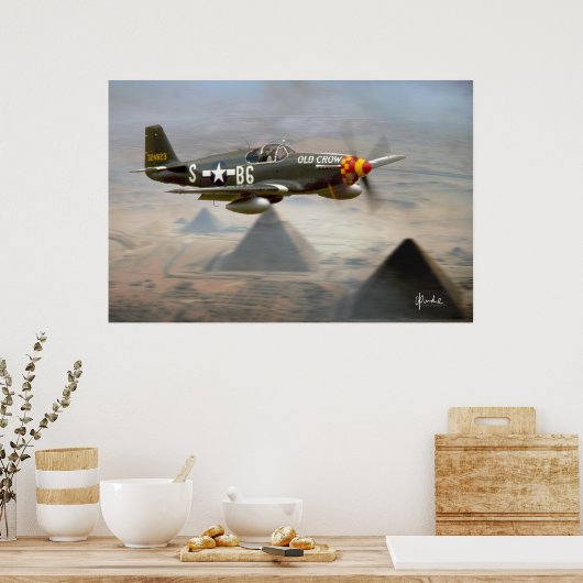 Poster "Le Corbeau et les Pyramides" (Cuisine)