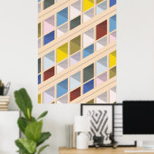 Poster Le Corbusier - Cité radieuse 5 (Bureau à domicile)