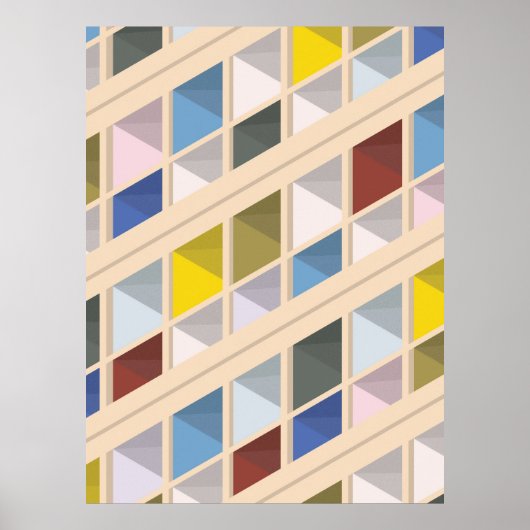 Poster Le Corbusier - Cité radieuse 5 (Devant)