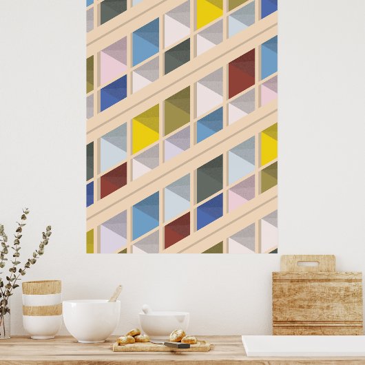 Poster Le Corbusier - Cité radieuse 5 (Cuisine)