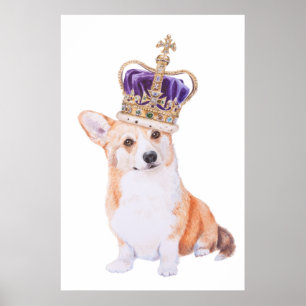 Poster Le corgi poursuit dans la couronne
