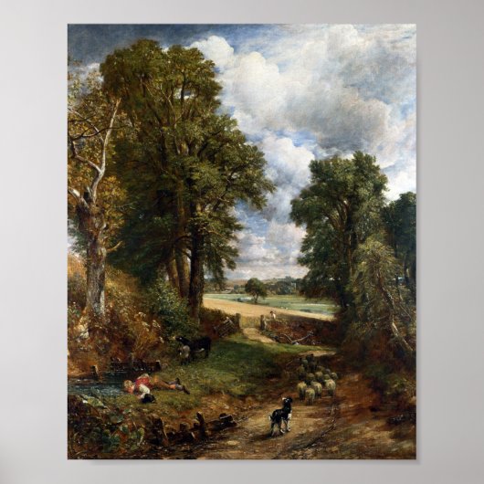 Poster Le Cornfield - John Constable (Devant)