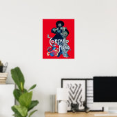 Poster LE CORSAIRE NOIR Rouge (Bureau à domicile)