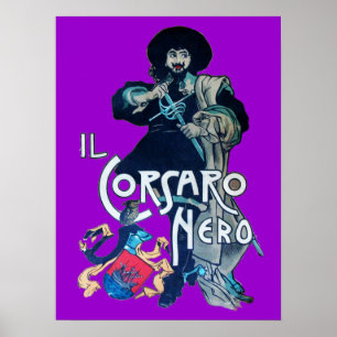 Poster LE CORSAIRE NOIR violet