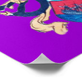 Poster LE CORSAIRE NOIR violet (Coin)