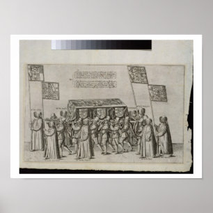 Poster Le cortège funèbre de Sir Philip Sidney (1554-158