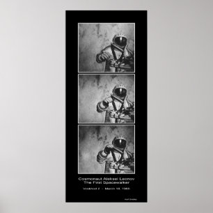 Poster Le Cosmonaute Aleksei Leonov - Le premier Spacewal
