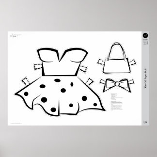 Poster Le costume de poupée en papier OG : GRAND