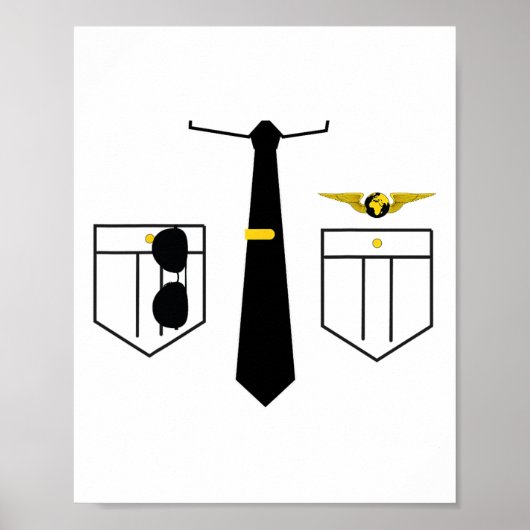 Poster Le costume d'Halloween Uniforme du pilote (Devant)