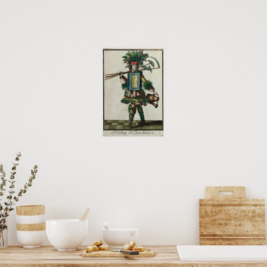 Poster Le costume du jardinier (Cuisine)