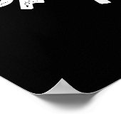 Poster Le Côté Canard De La Lune Astronomie Pun Dark BG (Coin)