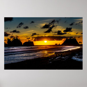 Poster Le coucher de soleil de la Push