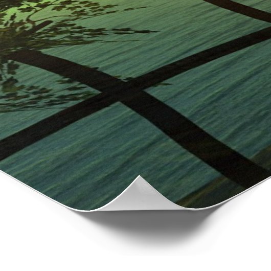 Poster Le coucher de soleil de Monet (Coin)