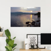 Poster Le coucher de soleil du lac Henry (Bureau à domicile)