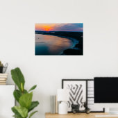 Poster Le coucher du soleil du lac Travis (Bureau à domicile)