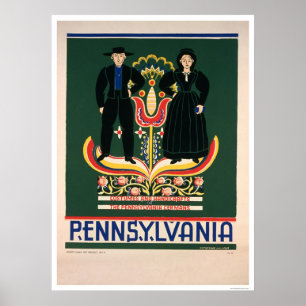Poster Le couple amish costume WPA 1938