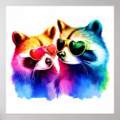 Poster Le couple Raccoon (Devant)