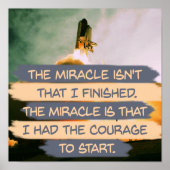 Poster Le courage de commencer (Devant)