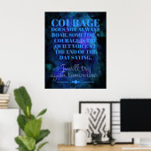 Poster Le courage ne rugit pas toujours (Bureau à domicile)
