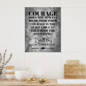 Poster Le Courage N'Est Pas Toujours Roar (Cuisine)